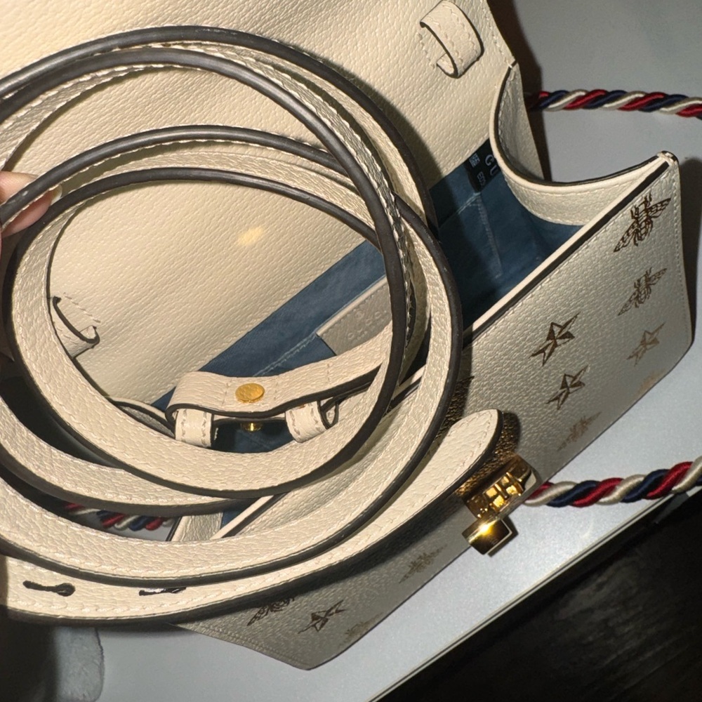 Sylvie Top Handle Bag Printed Leather Mini like NEW - Picture 6 of 11